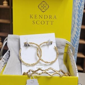 Kendra Scott Chain Link Gold Earrings